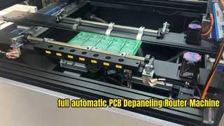 自動トレイ回収機能を備えた全自動 PCBA PCB デパネリング ルーター マシン