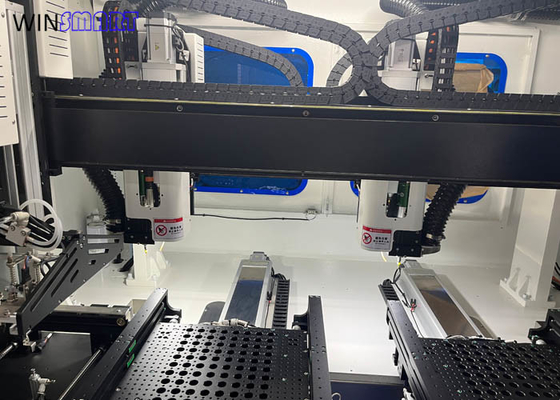マックス100,000 RPM 高速 デュアルテーブルインラインPCBルーターマシン 精度 ±0.05mm