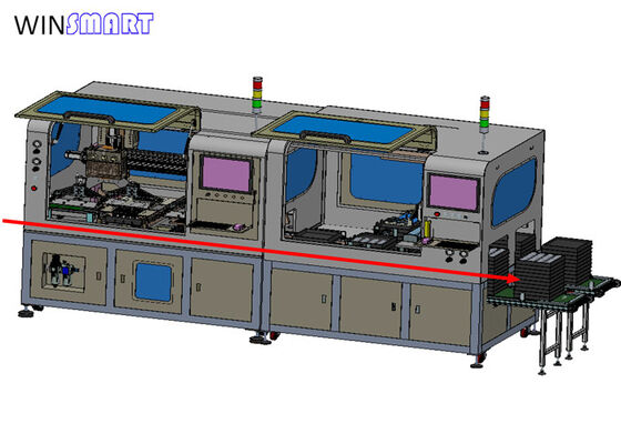 Inline PCB Separator Router Machine with 300x300mm Working Area and 0.8-3.0mm Routing Bit Dia for AC 380V Power Supply
